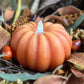 Orange Pumpkin Carved Moving Flame 4.5x2.75in