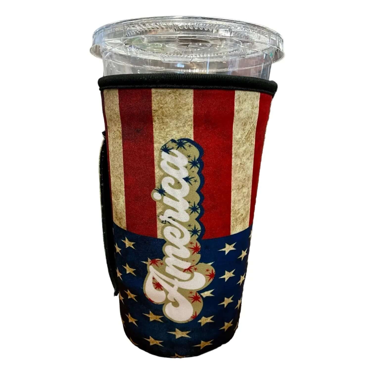 20 OZ America Retro Flag Insulated Cup Cover Sleeve