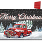 Merry Christmas Pickup Vinyl Mailbox Cover