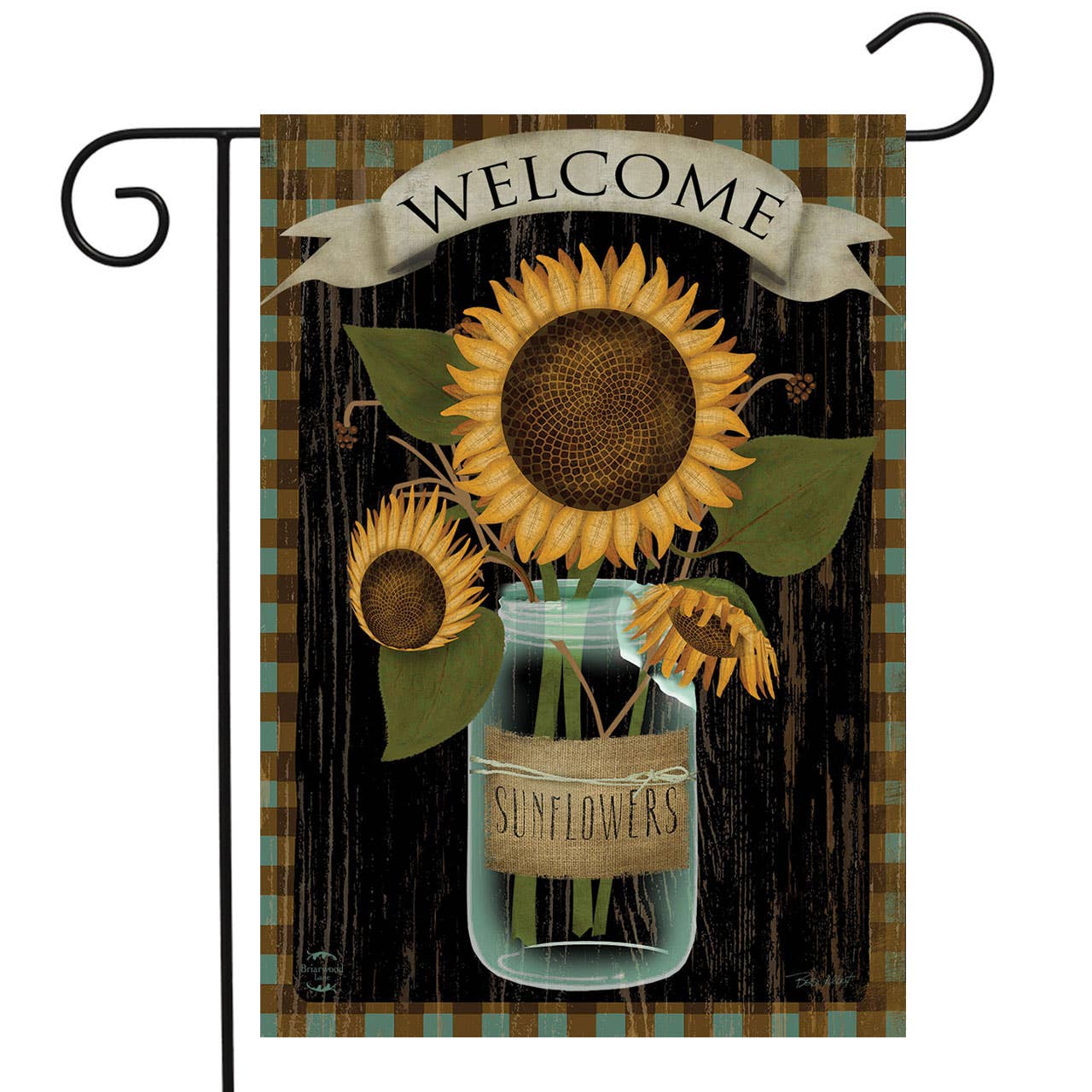 Sunflower Jar Spring Garden Flag