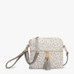 M1785 Tara Double Zip Crossbody/Wristlet: Mauve