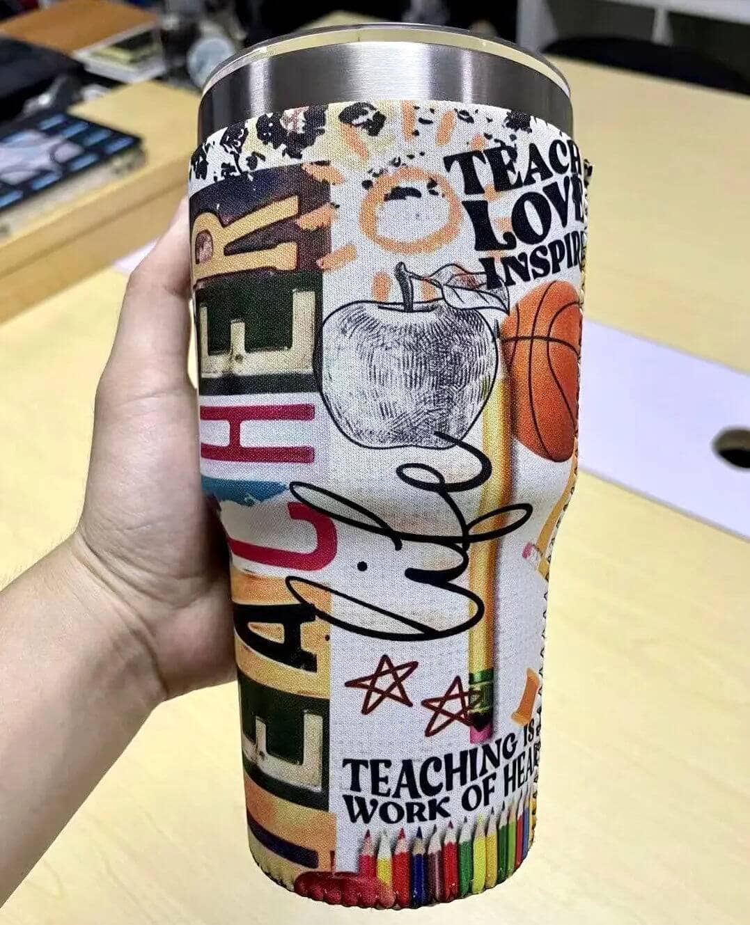30 OZ Teacher Life Insulated Cup Cover