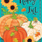 Whimsical Fall Primitive  Garden Flag