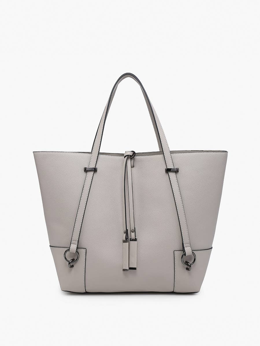 Kya Structured Tote w/ Contrast Trim