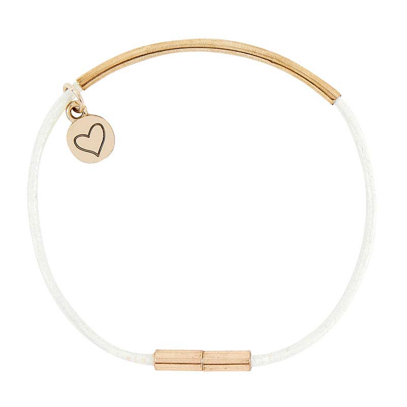 Thought Keepers Bracelet - White/Gold