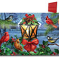 Lantern Glow Gathering Winter Christmas Mailbox Cover