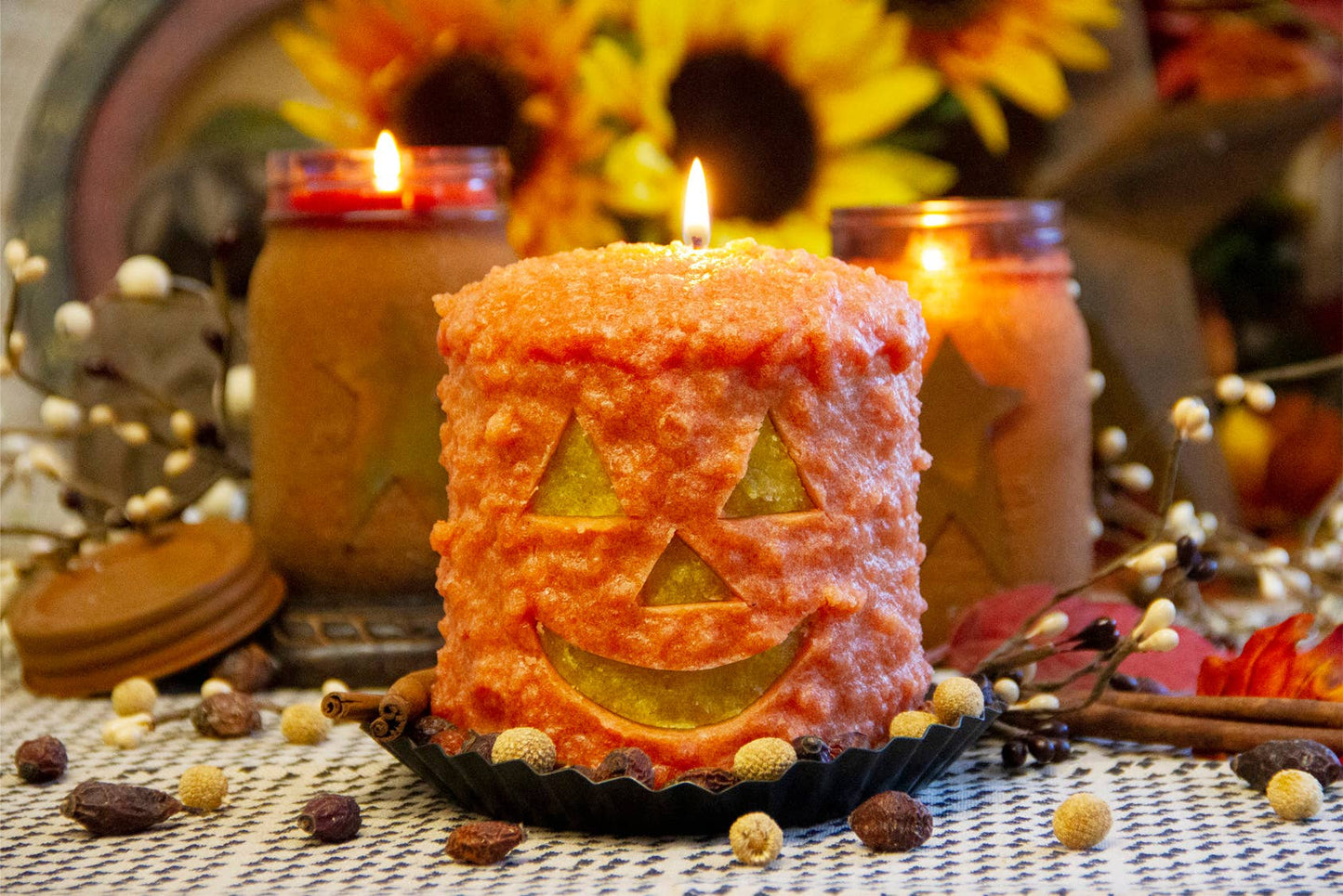 Mr. Pumpkin Head Hearth Candle