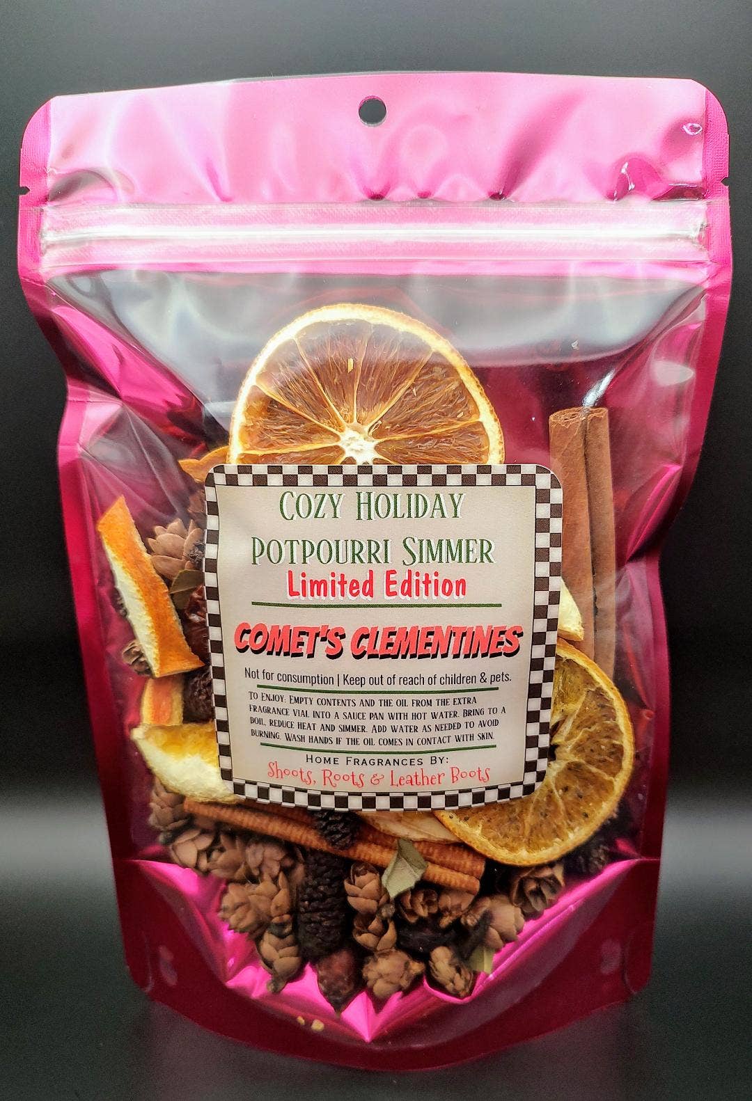 Cozy Holiday Simmering Potpourri- Comet's Clementine's