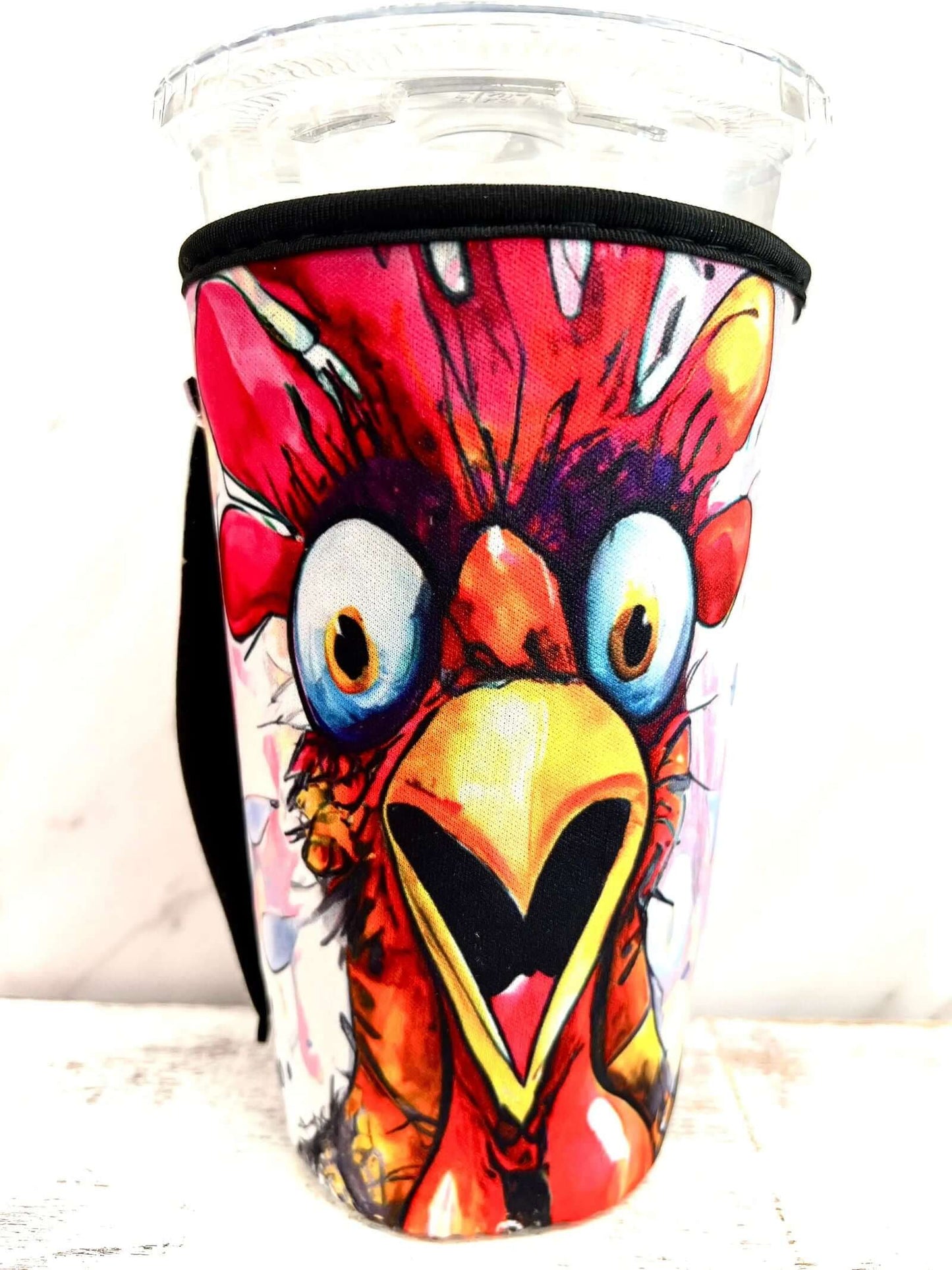 20 OZ Crazy Chicken Insulated Cup Cover Sleeve
