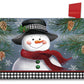 Smiling Snowman Winter Mailbox Cover