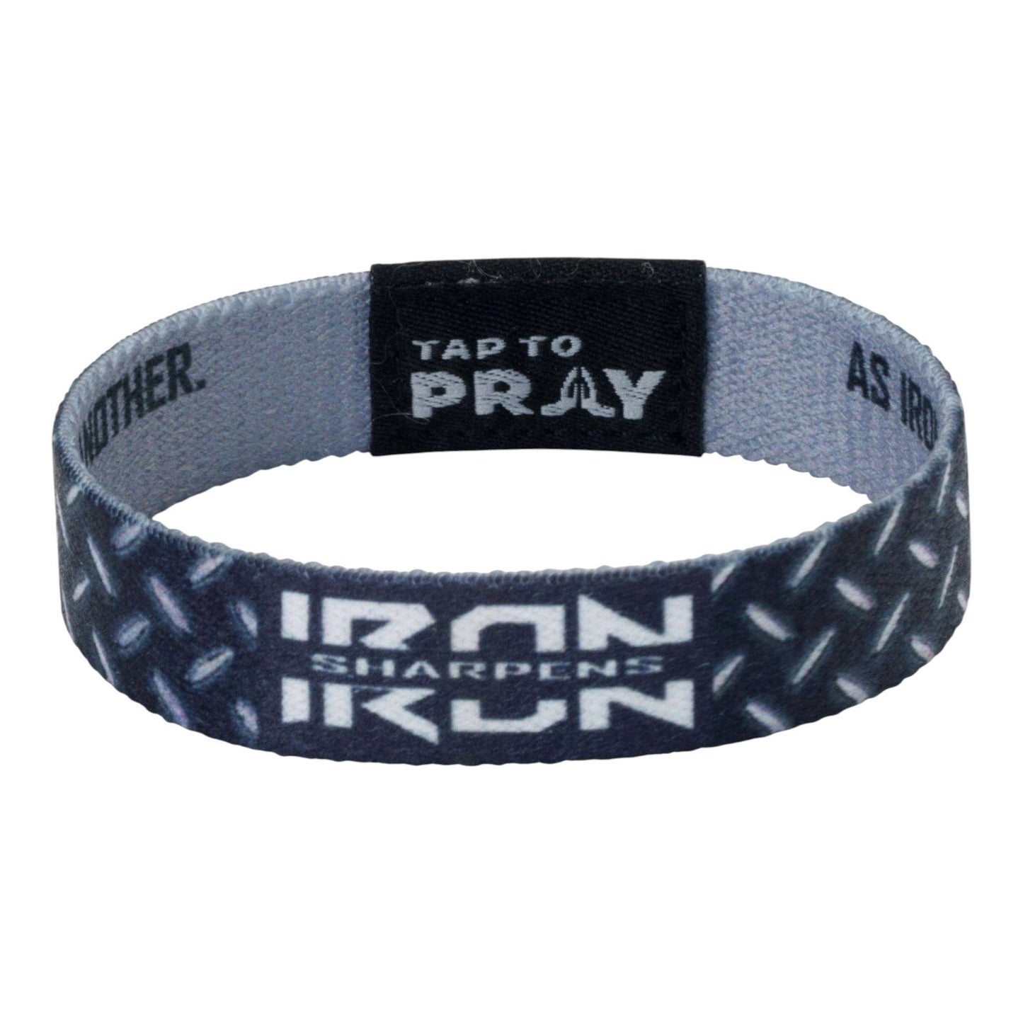 Tap To Pray® Wristband – Iron Sharpens Iron: Extra Large