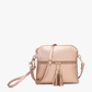 M1785 Tara Double Zip Crossbody/Wristlet: Mauve