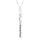 AMAZING GRACE HALF METAL STONE BAR PENDANT NECKLACE