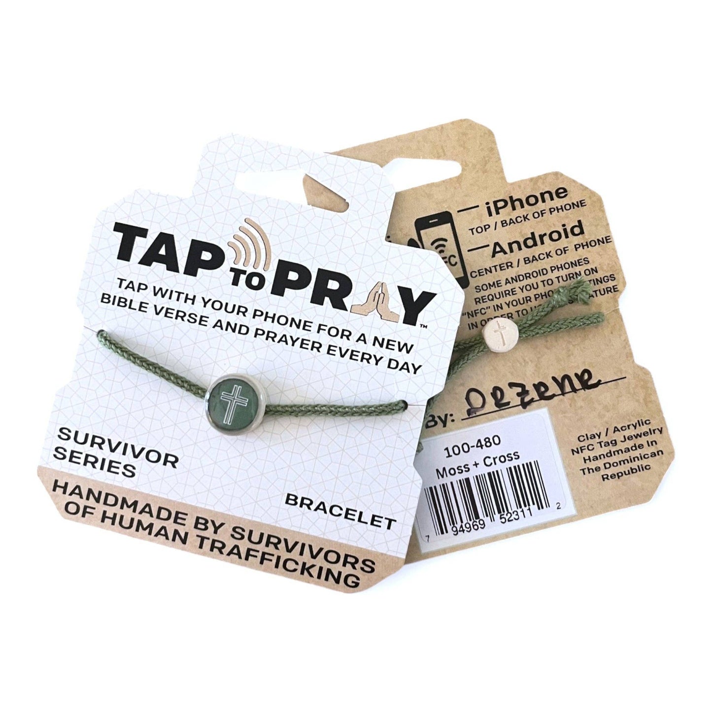Tap To Pray® Survivor Series Bracelet: Turquoise + Cross