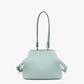 EH2460 Dove Pleated Satchel w/ Large Handle: Glacial Blue