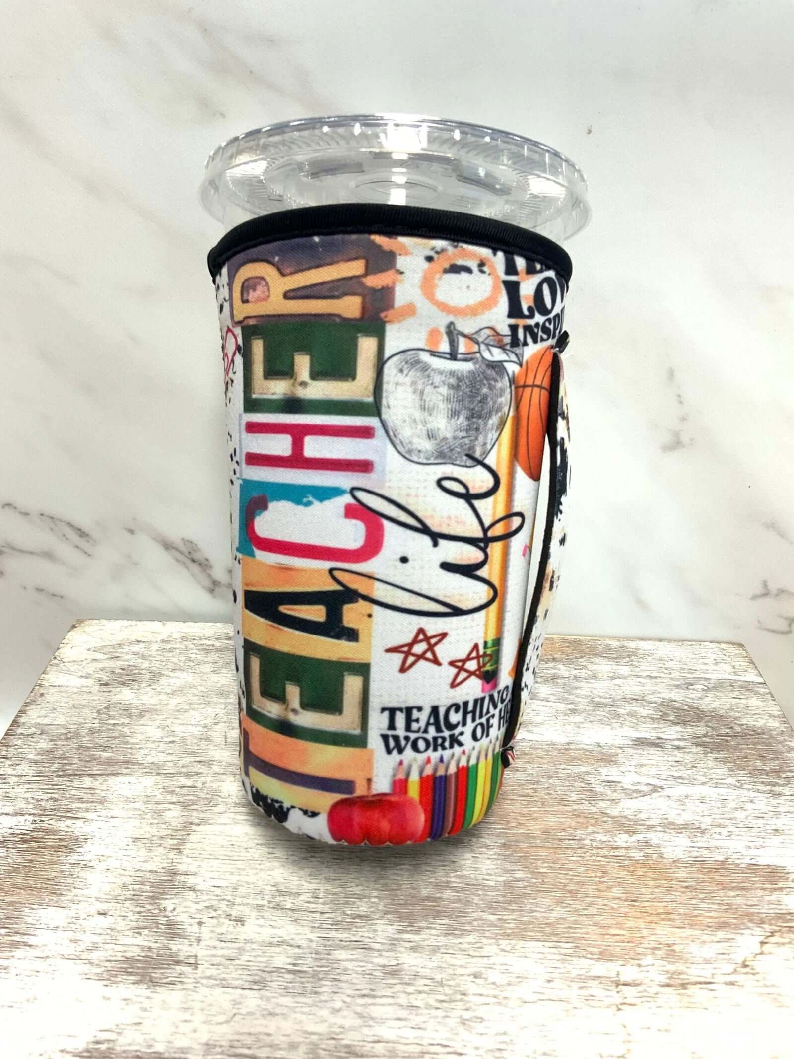 20 OZ Teacher Life Insulated Cup Cover - Thumbnail 5