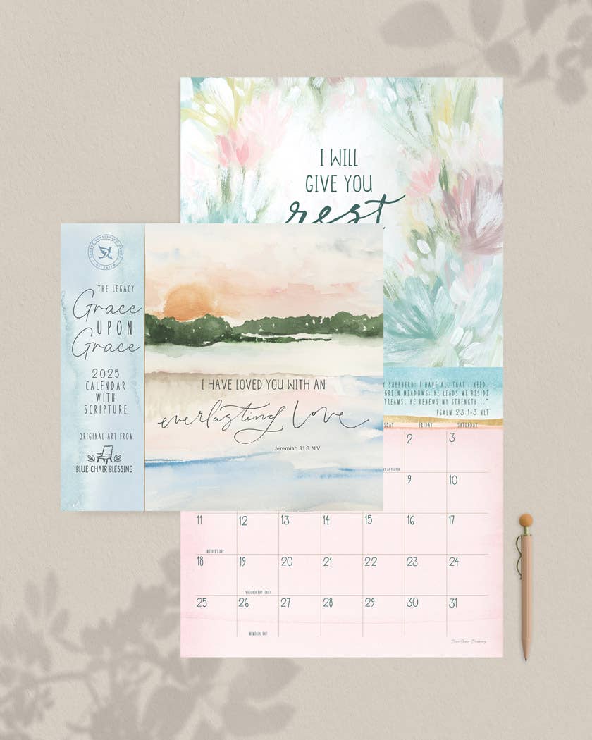 Grace Upon Grace 2025 Wall Calendar