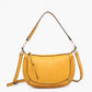 Sierra Structured Shoulder Bag w/ Whipstitch Detail