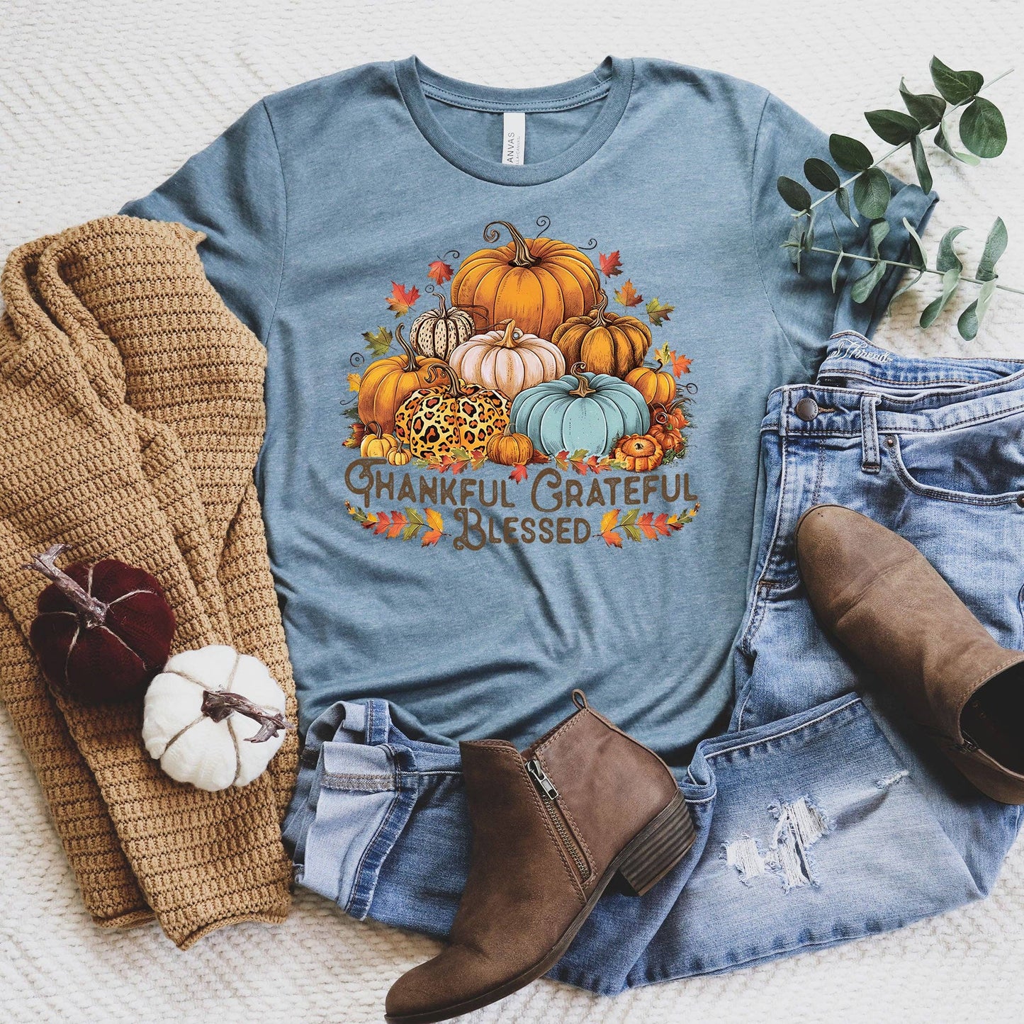 Thankful Grateful Blessed Tee