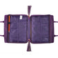 Blessed Purple Floral Faux Leather Purse-style Bible Cover: Large