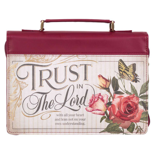 Bible Cover Fashion Trust in the Lord Floral Prov 3:5: Large