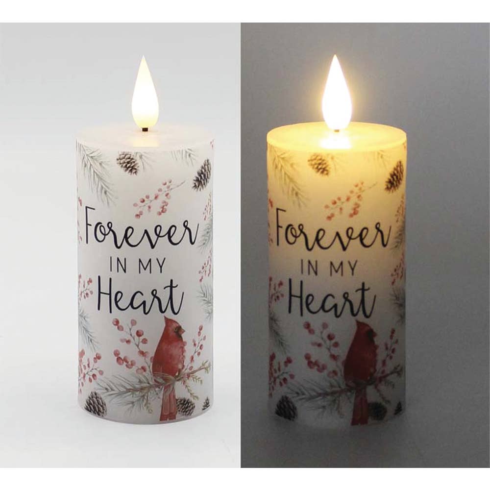 4 inch Forever Cardinal LED Votive Candle