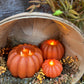 Orange Pumpkin Carved Moving Flame 4.5x2.75in