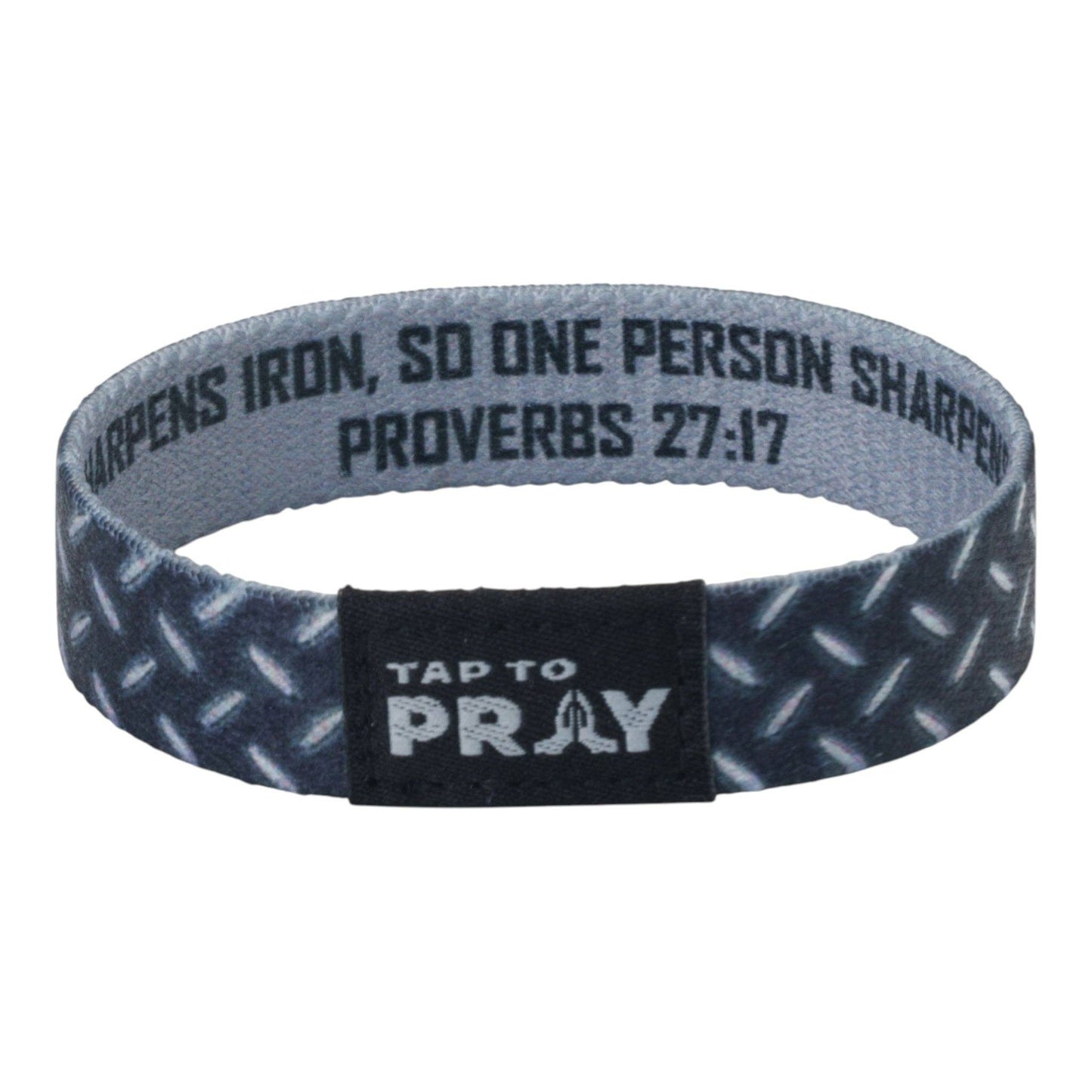 Tap To Pray® Wristband – Iron Sharpens Iron: Large