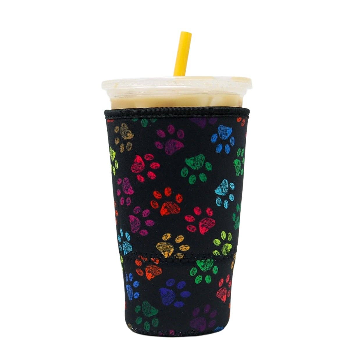Brew Buddy Insulated Iced Coffee Sleeve - Paws: Large