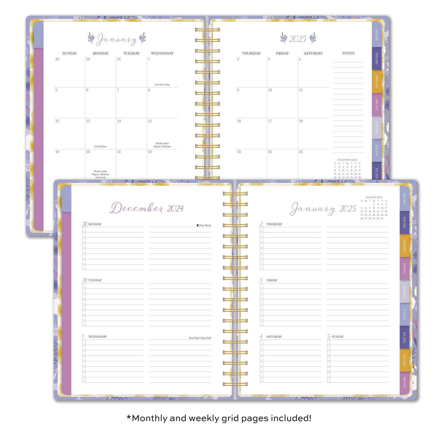 2025 Garden Bee High Note® Deluxe Hardcover Planner