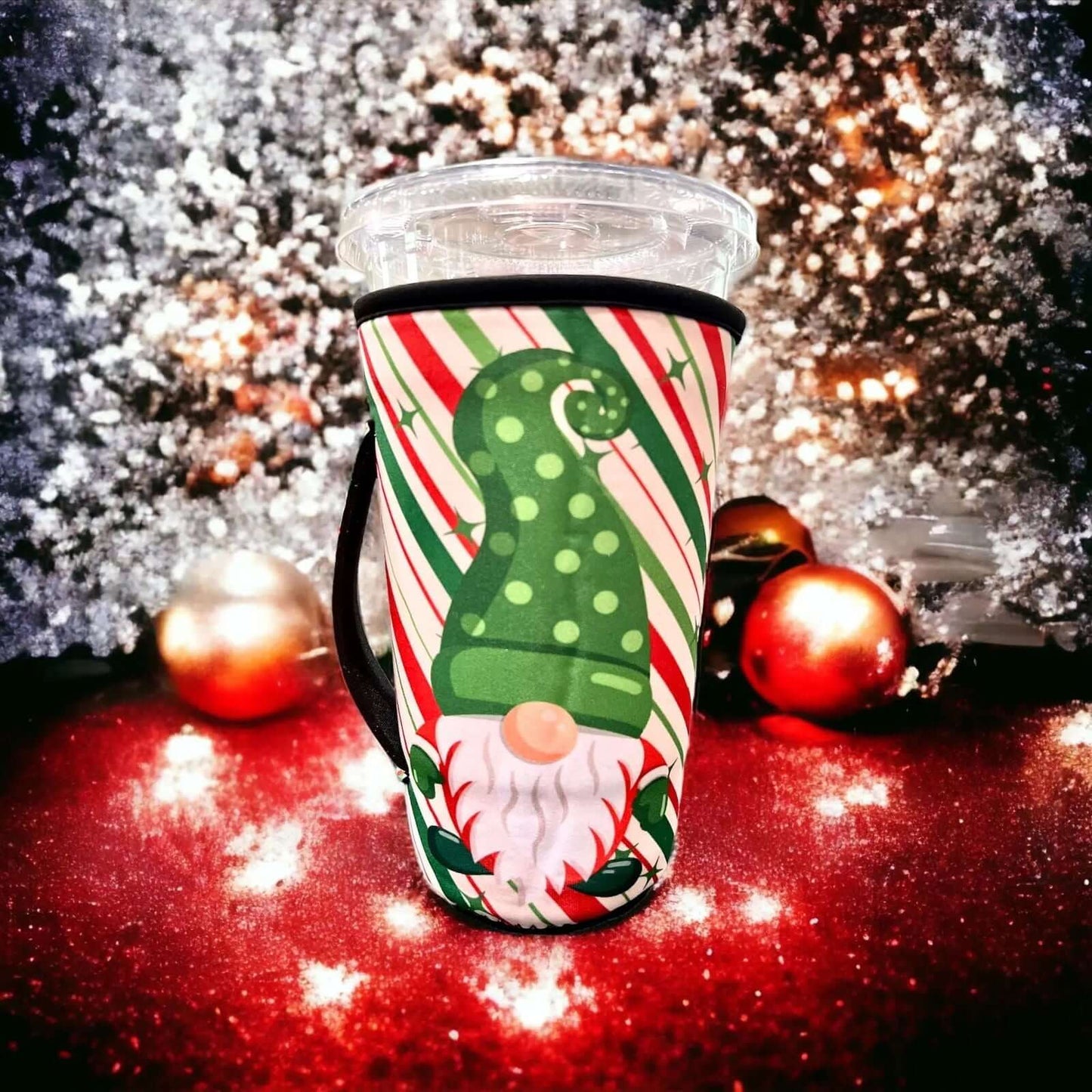20 OZ / Jolly Christmas Gnome Insulated Cup Cover Sleeve