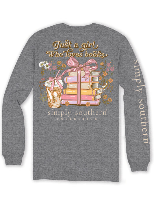 "Just a Girl Who Loves Books" Long Sleeve