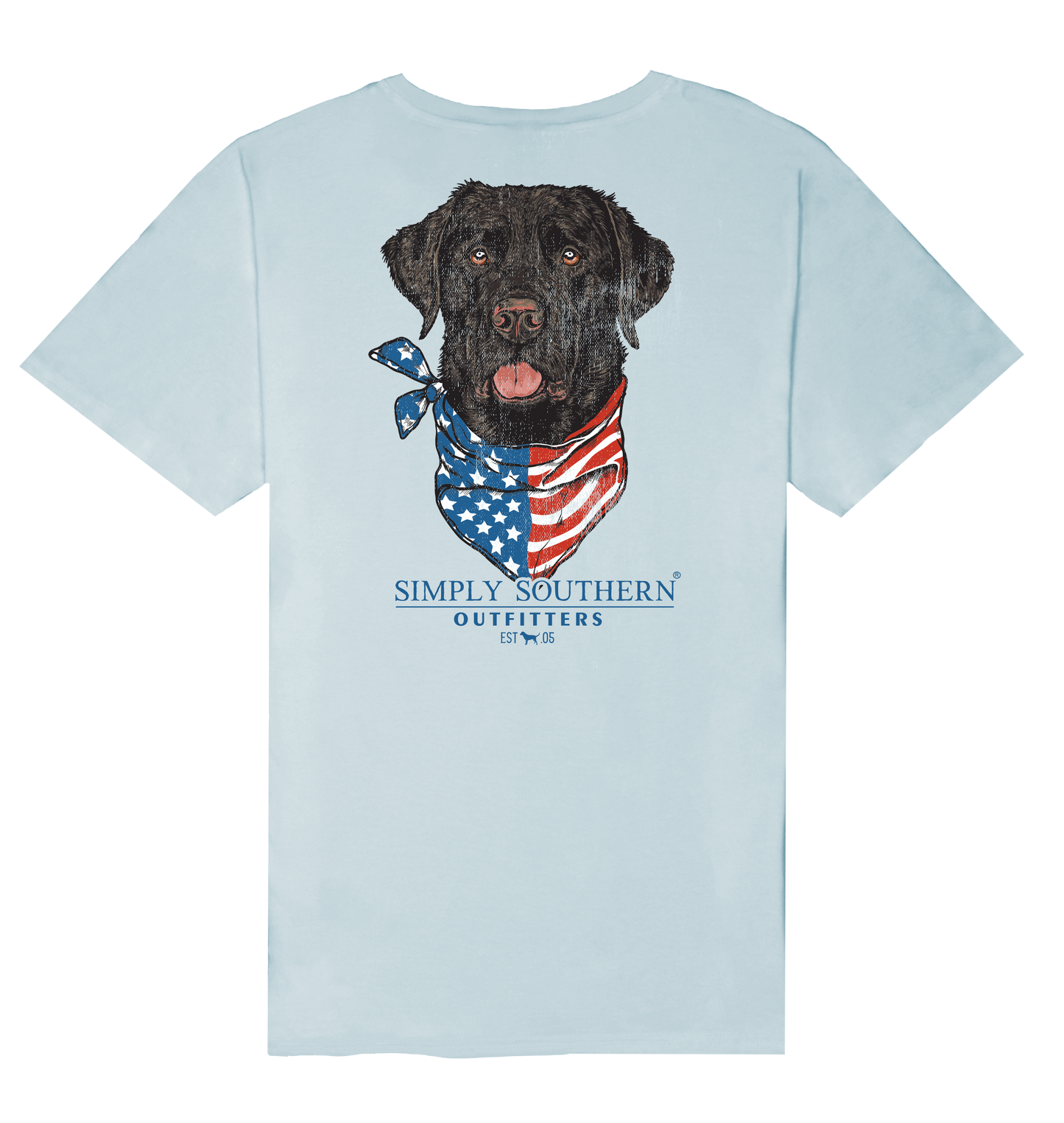 Men's USA Bandana Black Lab Shirt