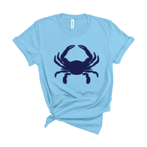 Navy Crab Ocean Blue T-Shirt
