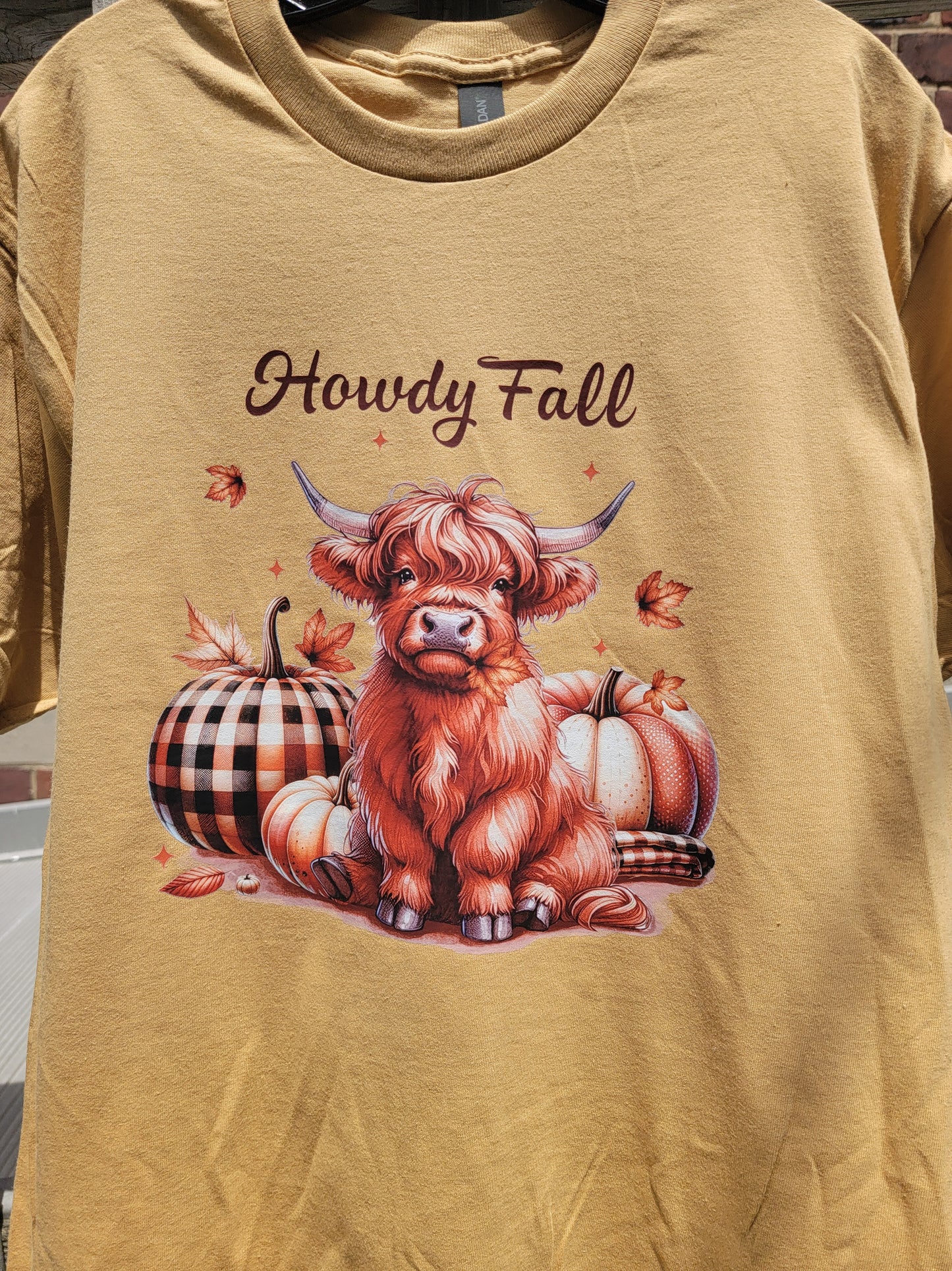 "Howdy Fall" Cow Shirt