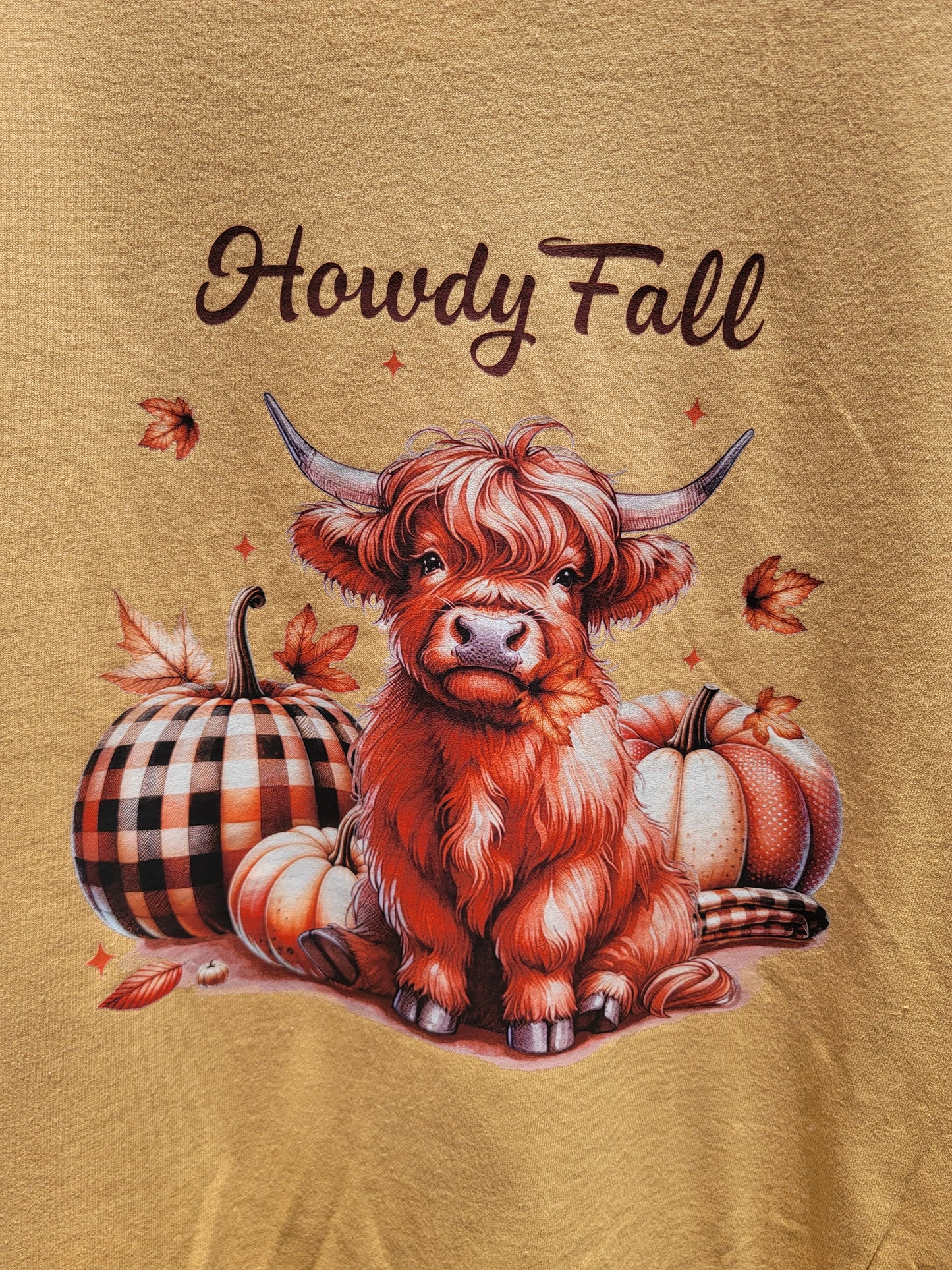 "Howdy Fall" Cow Shirt
