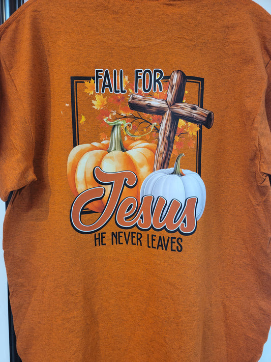"Fall for Jesus" shirt