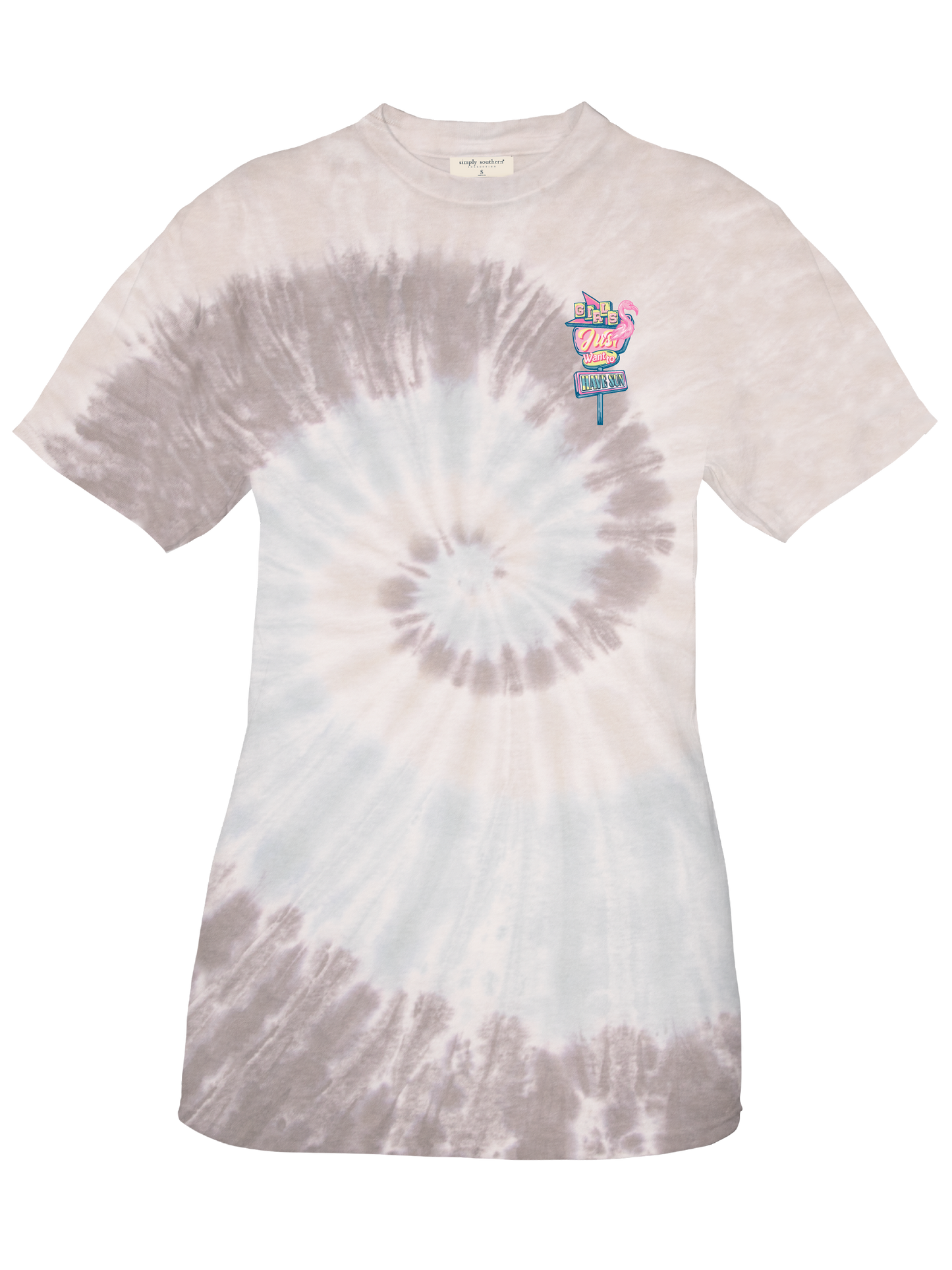 "Girls Just Want to Have Sun" Tie Dye Shirt