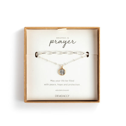 Wrapped in Prayer Bracelet (Gold or Silver)