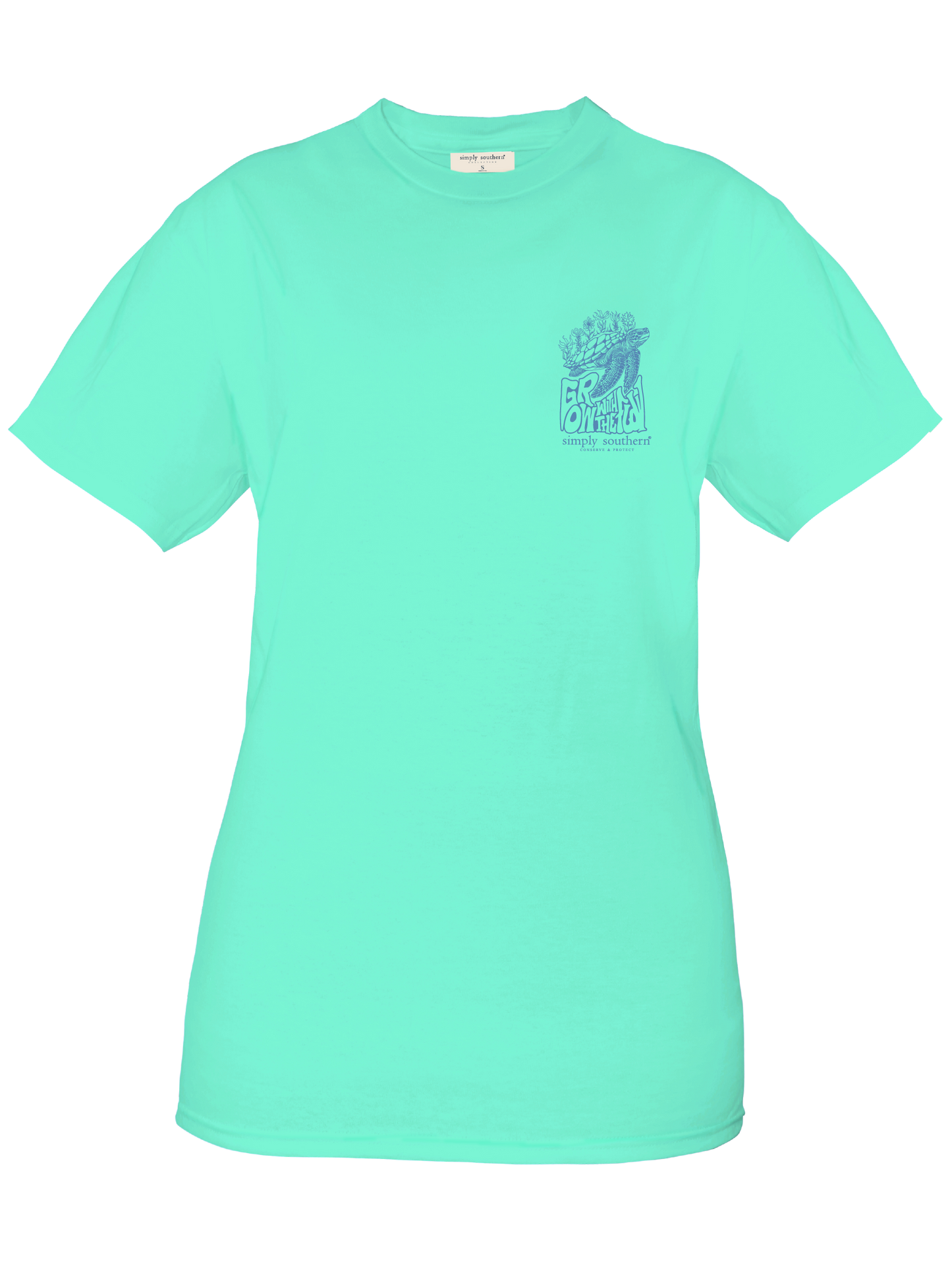 Grow with the Flow Turtle Tracking  Shirt