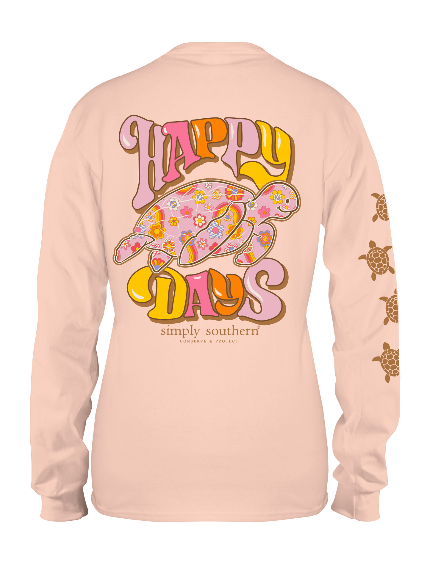 "Happy Days" Sea Turtle Tracker Long Sleeve