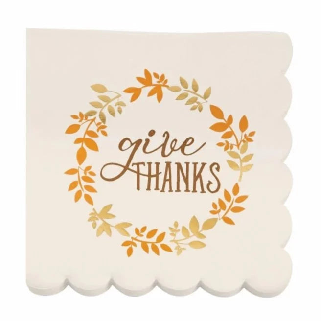 "Give Thanks" Paper Napkin Set