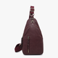 M2342 Nikki Dual Compartment Sling Pack Bag: Wine