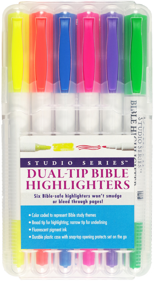 Bible Dual-Tip Highlighters (6-piece Set)