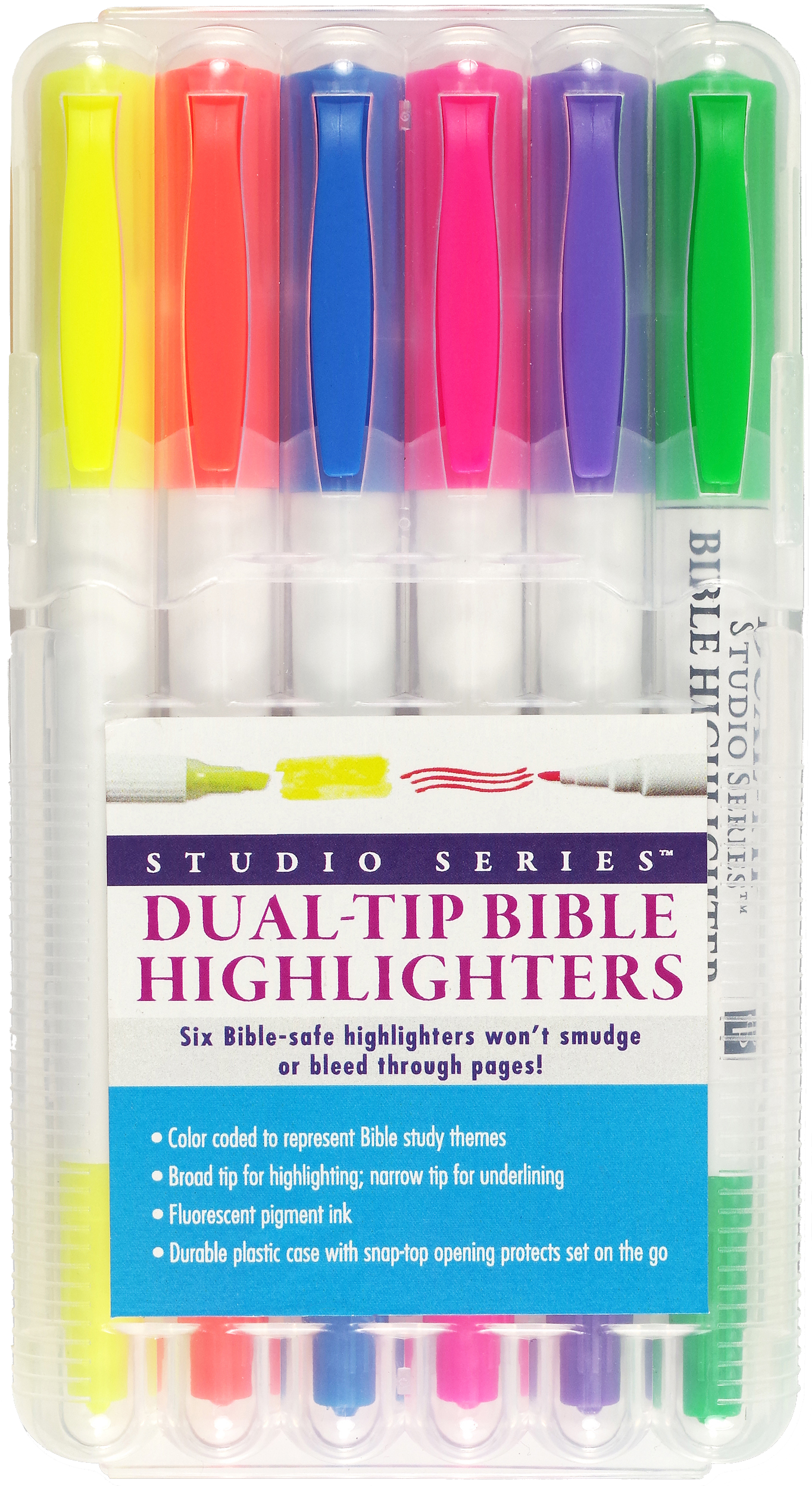 Bible Dual-Tip Highlighters (6-piece Set)