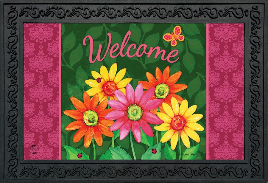 Welcome Daisies Doormat