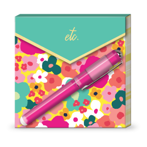 Turquoise Matchbook Notepad with Pen