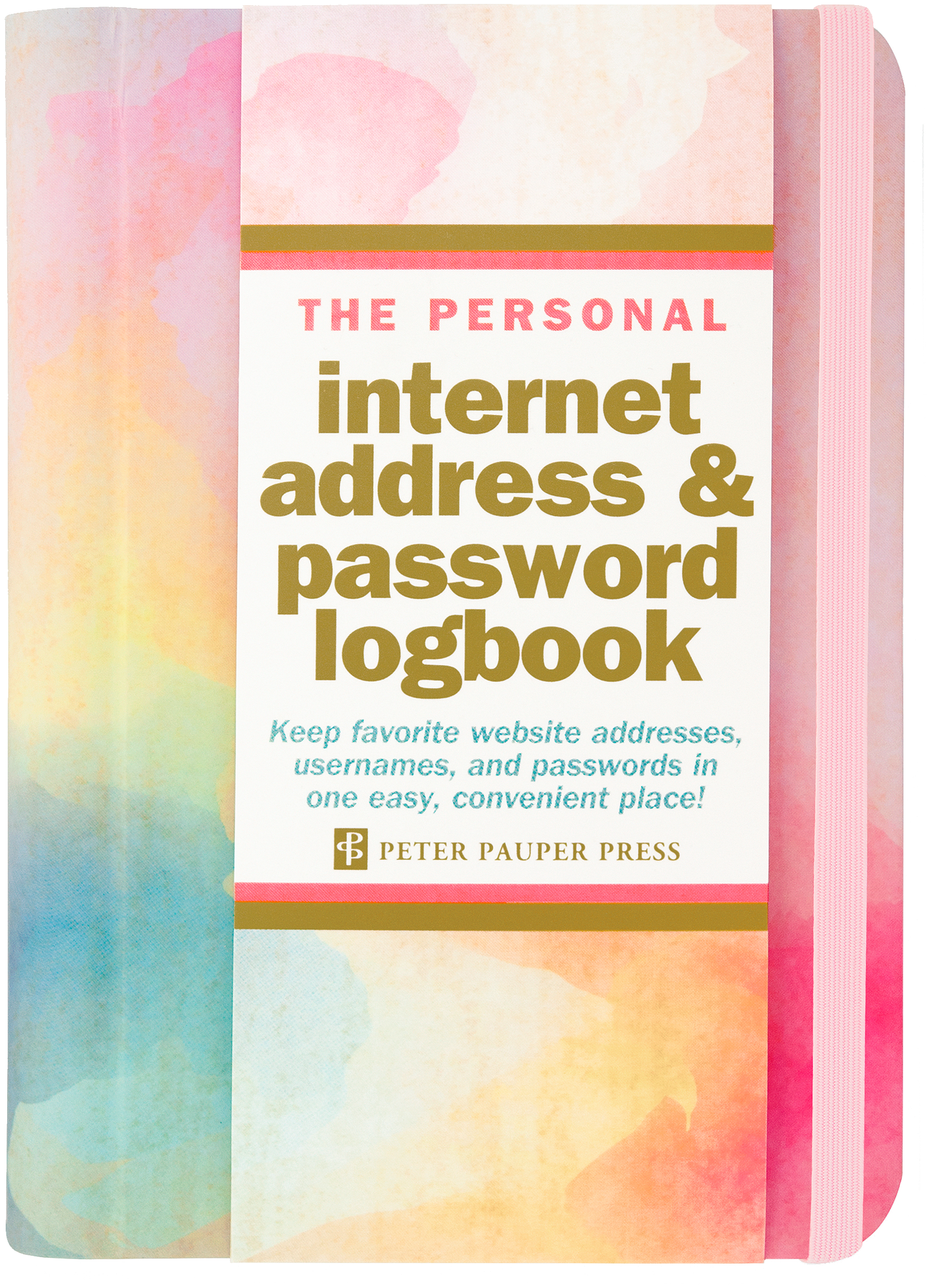 Watercolor Sunset Internet Address & Password Logbook