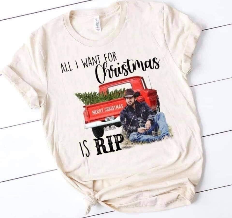 "All I Want For Christmas Is Rip" Short Sleeve Shirt