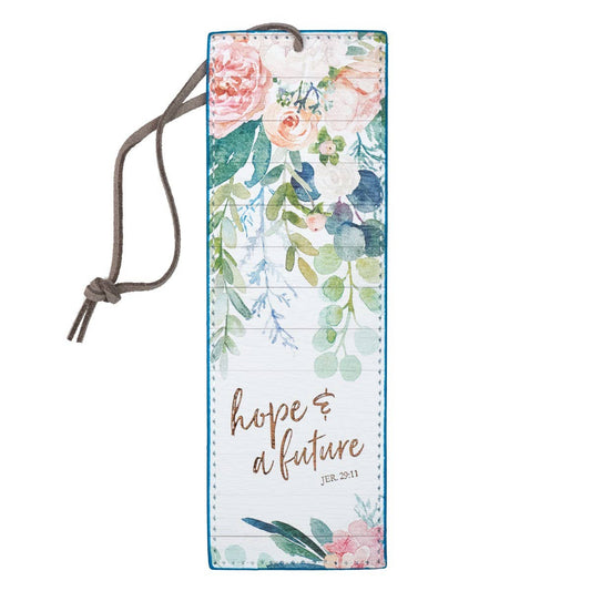 Hope and a Future Faux Leather Bookmark